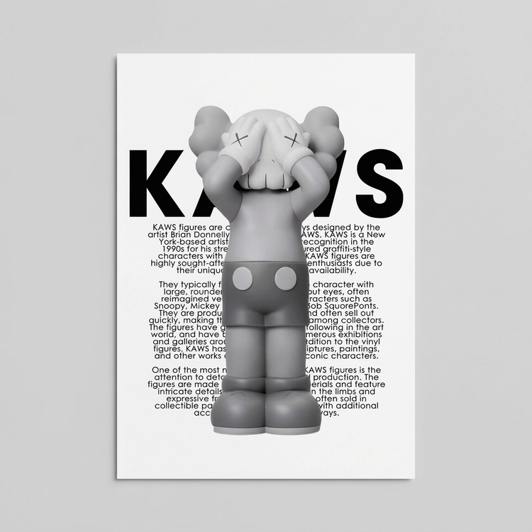 Mockup du poster sans cadre sur fond neutre